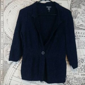 Eddie Bauer Large linen button knit cardigan